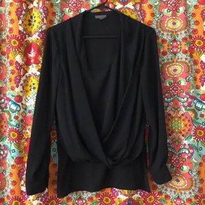 Women’s Vince Camuto black sheer blouse xs